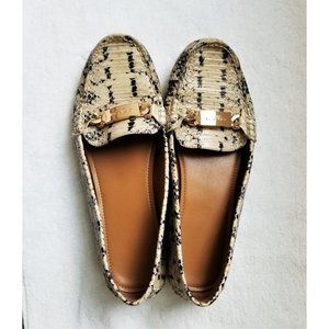 Coach Olive Snake-Embossed Flats 9.5B Style A01096